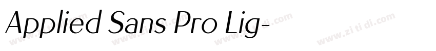 Applied Sans Pro Lig字体转换